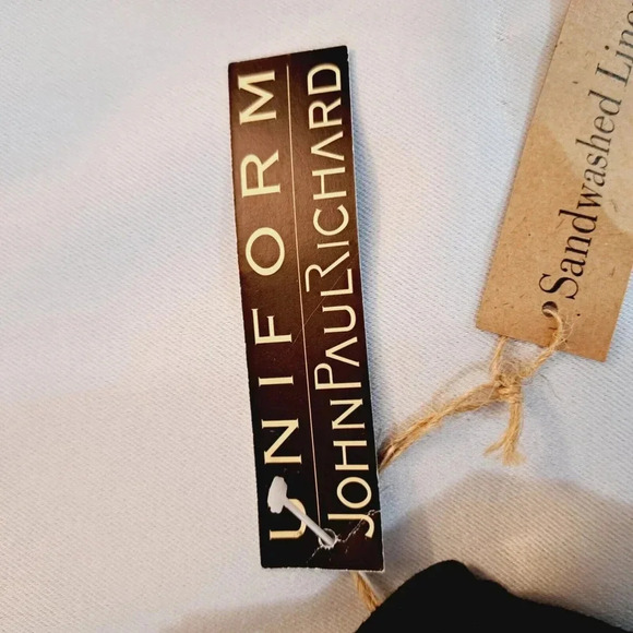 Uniform John Paul Richard Sandwashed Linen Dress Long Maxi Black Sleeveless Size - Picture 11 of 14